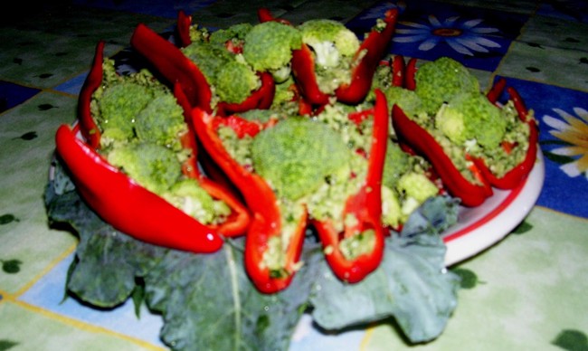 Barchette di peperoni e broccoli 2b