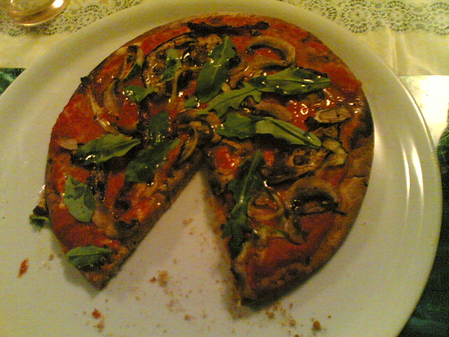 pizza con verdure