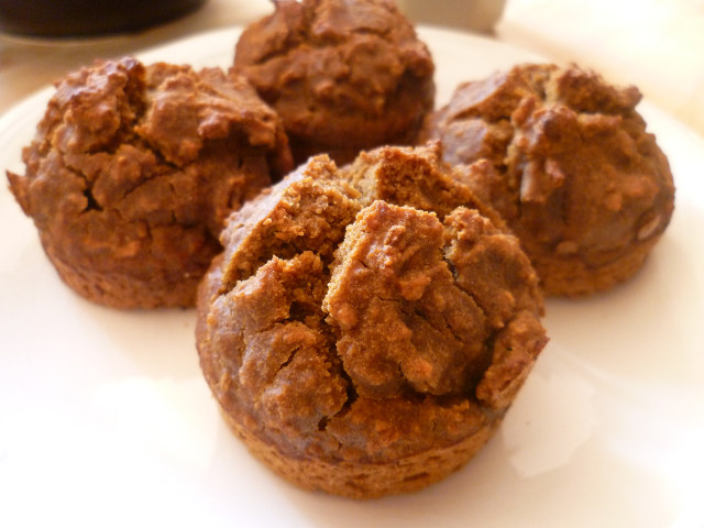 Muffins ultra-light alla melassa nera